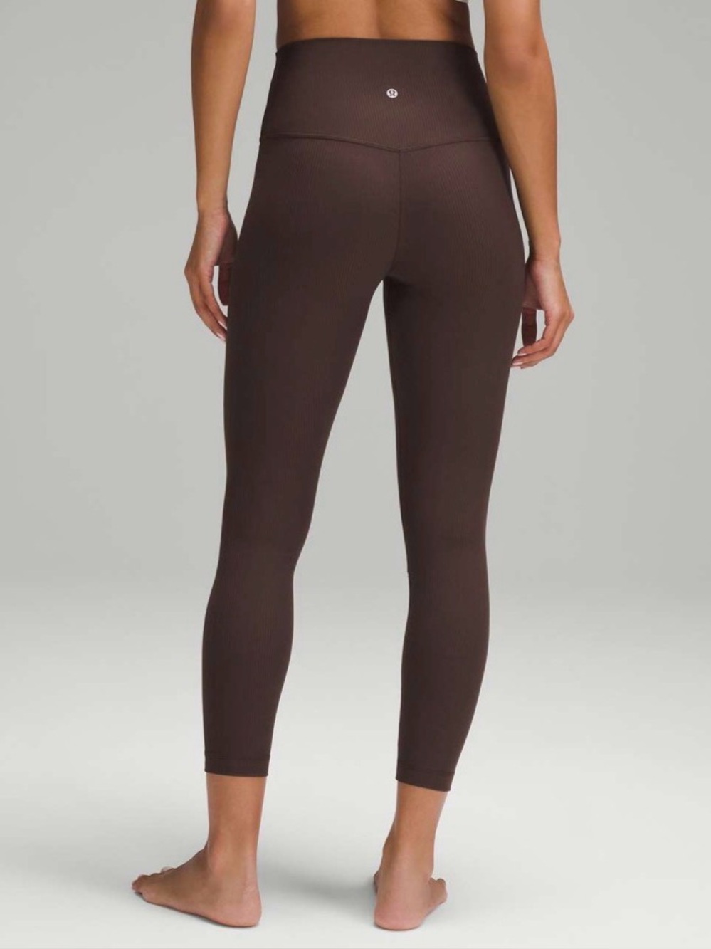 Lululemon High Rise Align Ribbed Leggings Espresso Brown Size 4